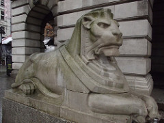 Nottingham Council House - Old Market Square - lion