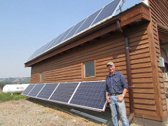 Solar panels on the Boons