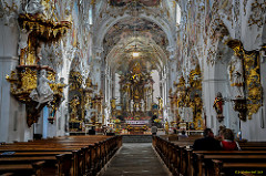 Ehemalige Kloster Stitfskirche Rottenbuch im Allgäu - Langschiff