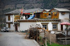A Typical Tibetan House in Mingyong