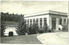 Ford Hydro Electric Plant, Iron Mountain, Michigan -- postmarked 1951.