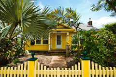 Vibrant colors in the quirky town of Gulfport.