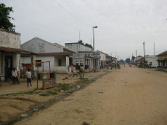 Une vue de la ville de Kindu