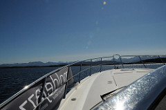 Båt mot Hjertøya