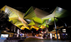 What a stunning shot Russell P Murphy :) The Pavilion in #Mildura Langtree Mall at night.