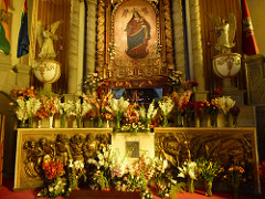 Altar, Santuario de la Virgen del Socavón, Oruro, Bolivia