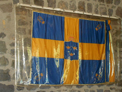 Gustavia - Old Swedish Flag in Museum