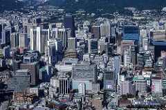 Seoul City Core from N-Seoul Tower
