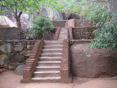sigiriya rock brick + rock stairs