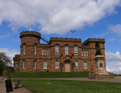 Inverness Castle & Flora MacDonald Statue Inverness Scotland