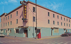 Postcard: McDonald Hotel, Prince George, BC, 1962