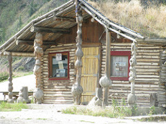 Building in the main Street of Dawson City, Yukon