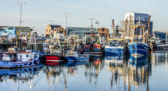 HOWTH - THE FISHING FLEET IS HOME FOR THE CHRISTMAS HOLIDAY REF-100987