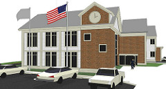 Watertown Police Station Architectural drawing