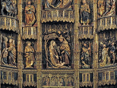 El retablo *  Santa María de Dueñas (Palencia) Primer cuerpo