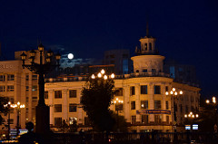 Full moon night in Khabarovsk