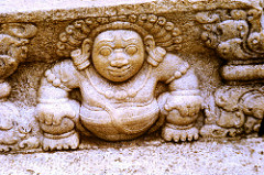 Carving of Demon; Anuradhapura; Sri Lanka